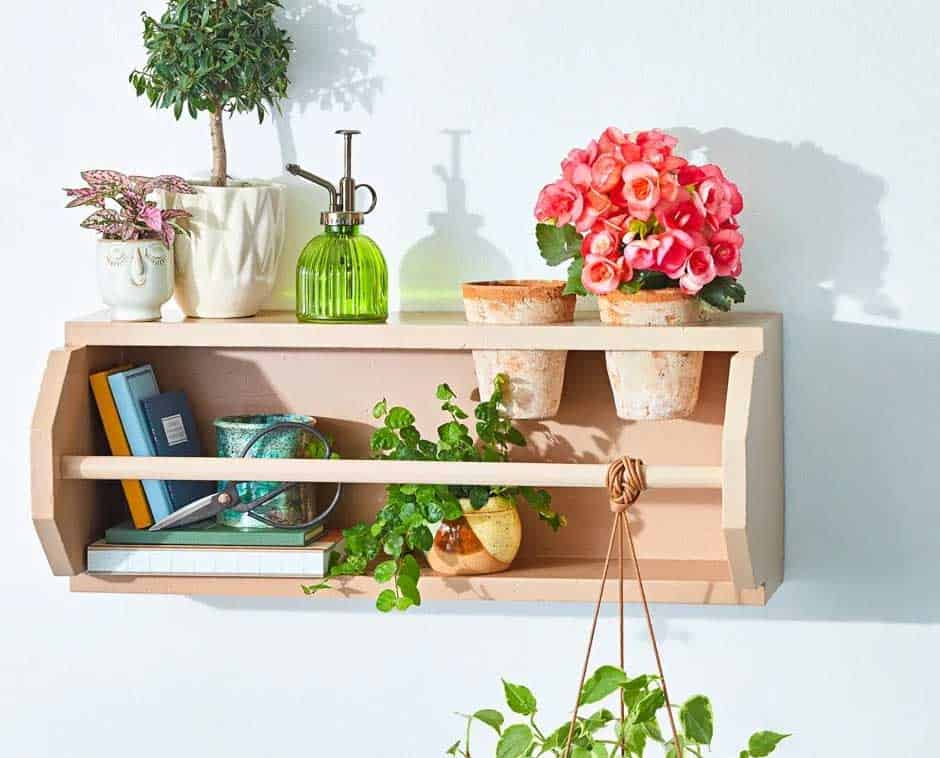 diy plant shelf