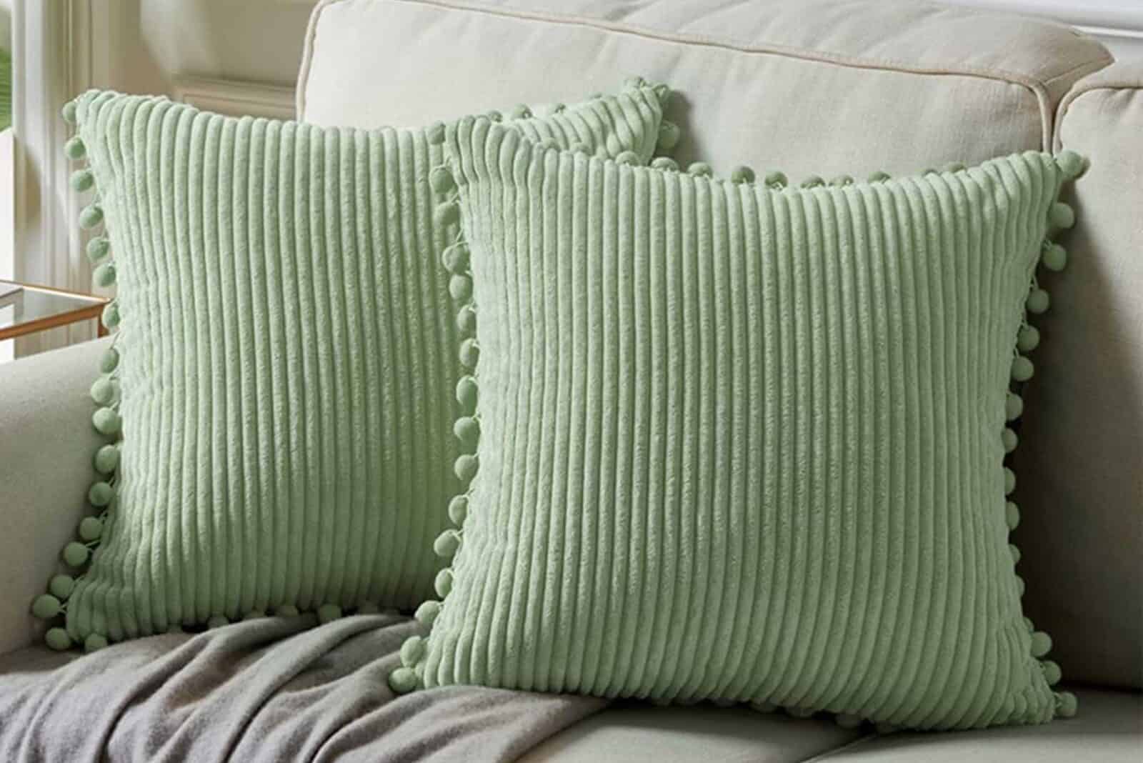 Simple Spring Decorating Ideas - House by Hoff  Throw pillows bedroom,  Green throw pillows, Home decor accessories