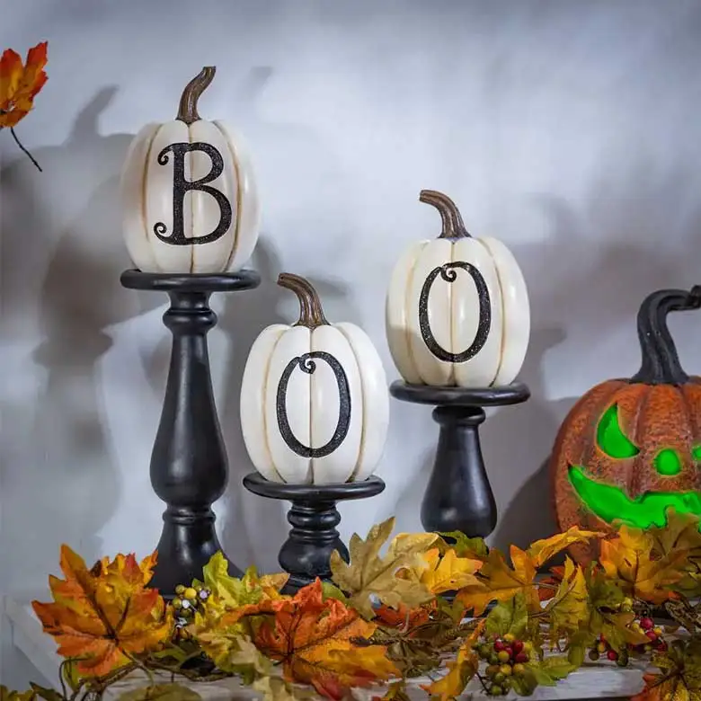 home depot boo pumpkins