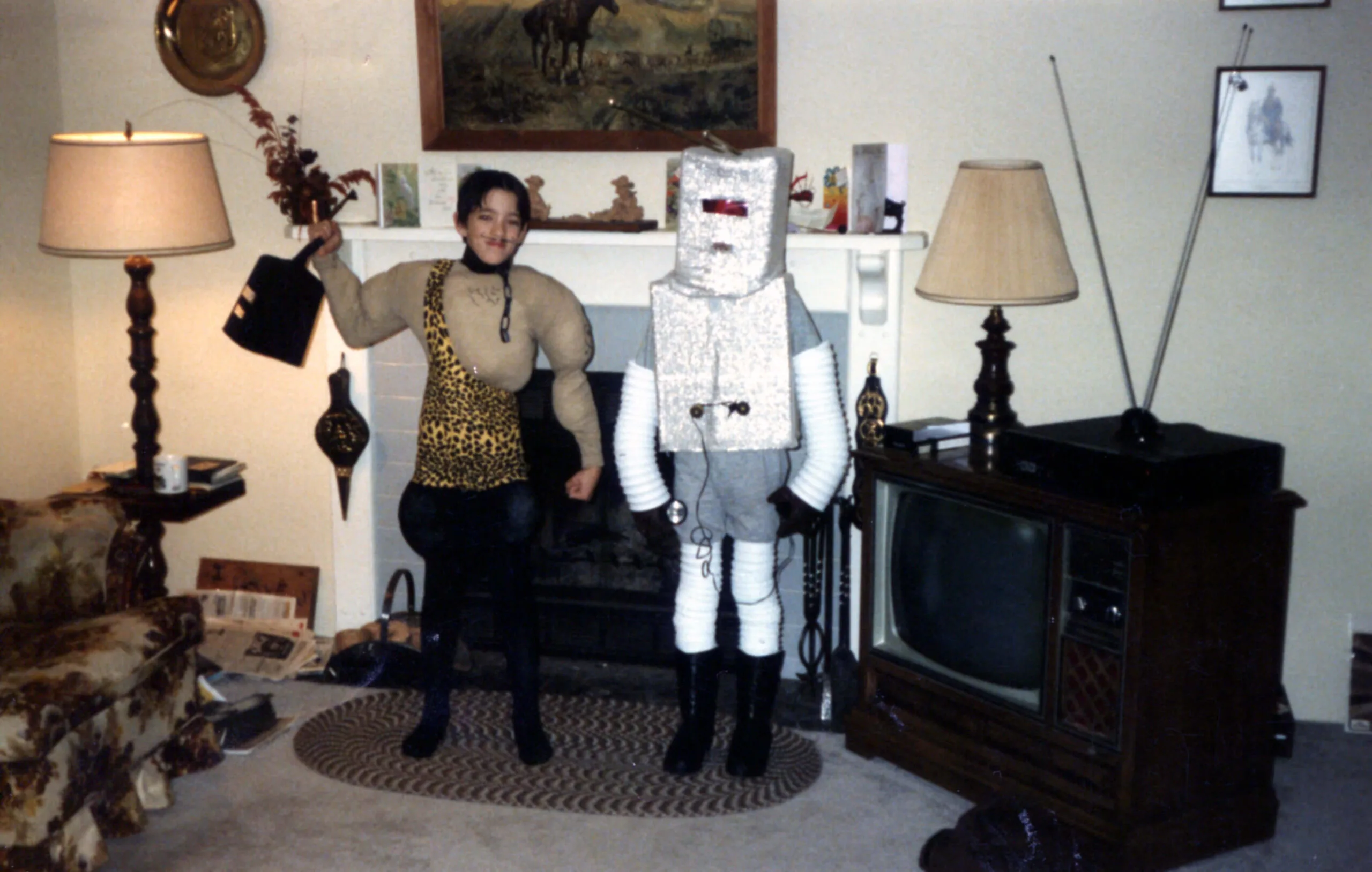 robot and caveman halloween costumes