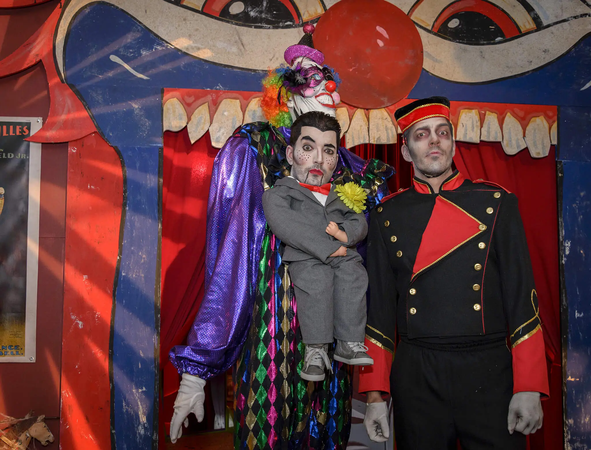 dead bellhop and ventriloquist dummy halloween