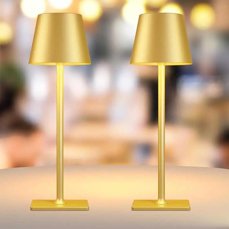 gold rechargeable lamps