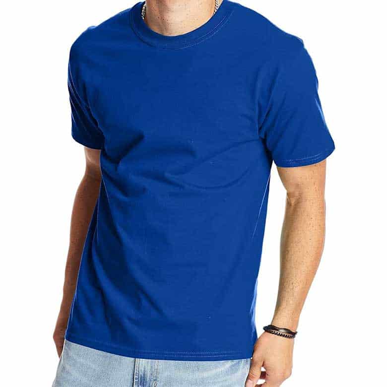 blue t shirt