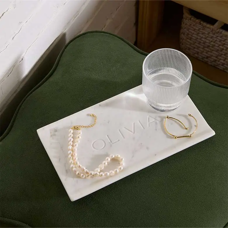 monogram tray from west elm