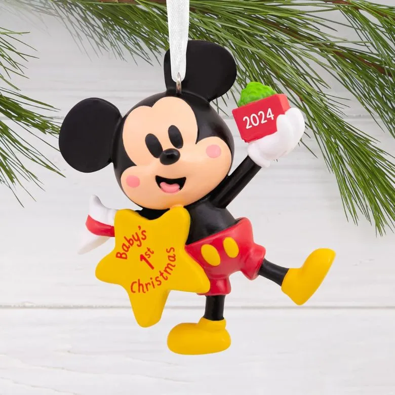 Hallmark Mickey Mouse Baby's First Christmas 2024 Christmas Ornament