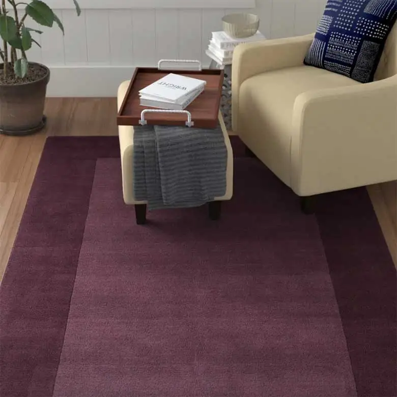 purple area rug