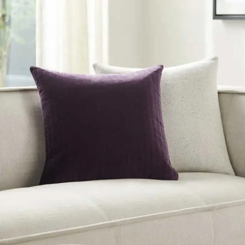 purple throw pillow