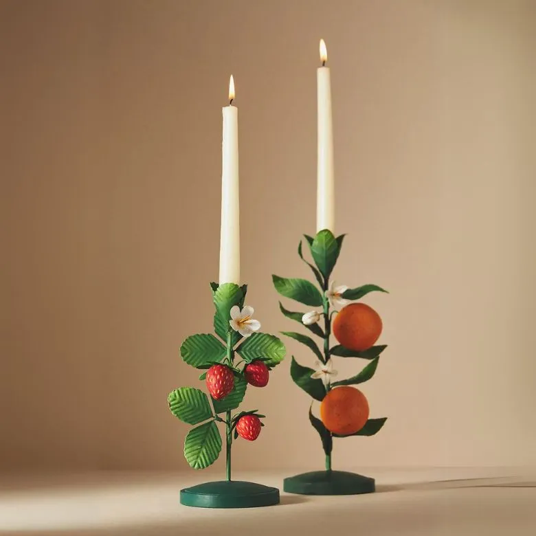 fruit candle holders