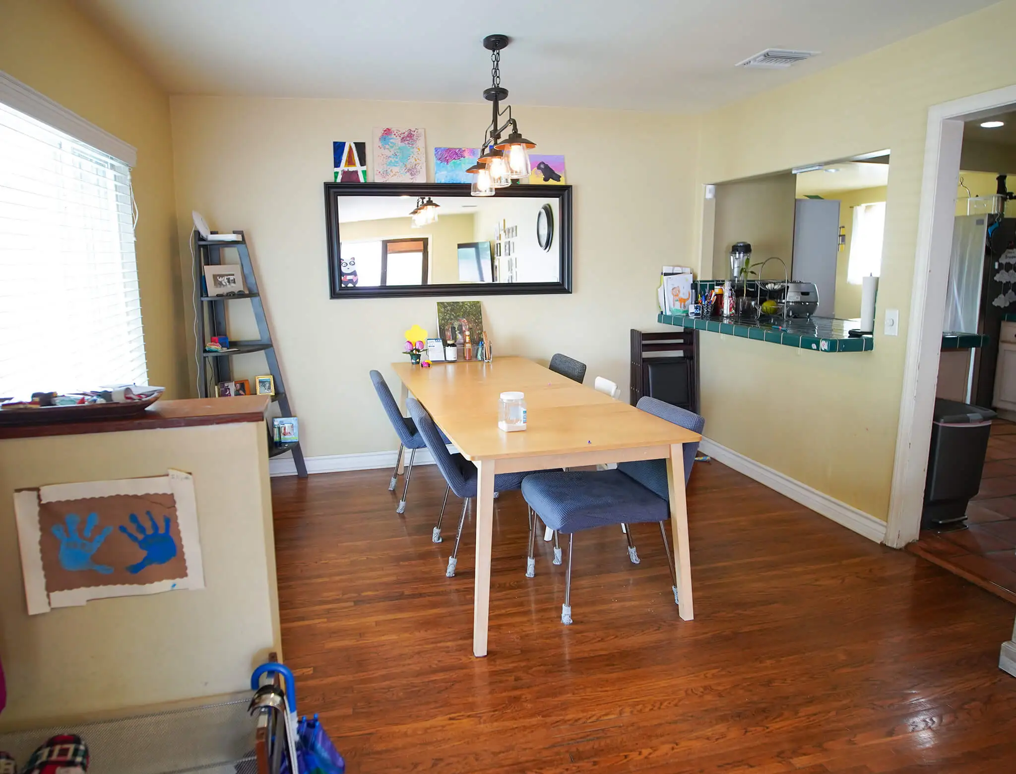 outdated and janky old dining room