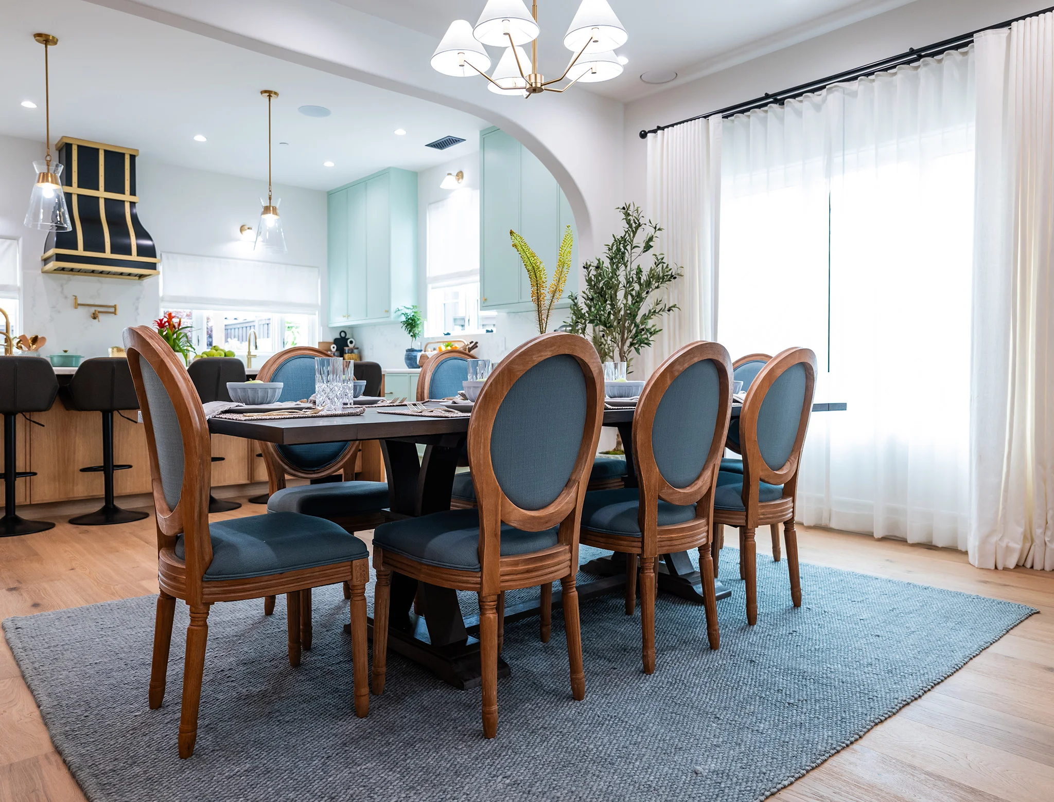 don't hate your house parents part 2 dining room with blue accents