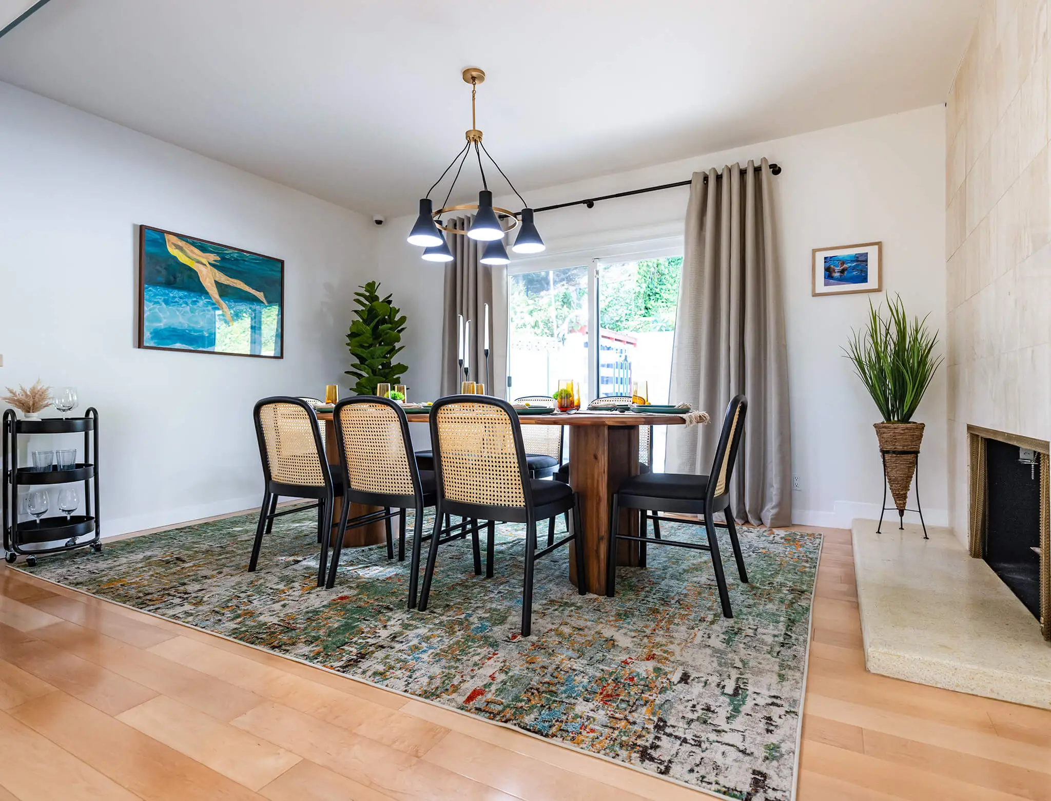 don't hate your house chanel and jeff gorgeous mid-century dining table