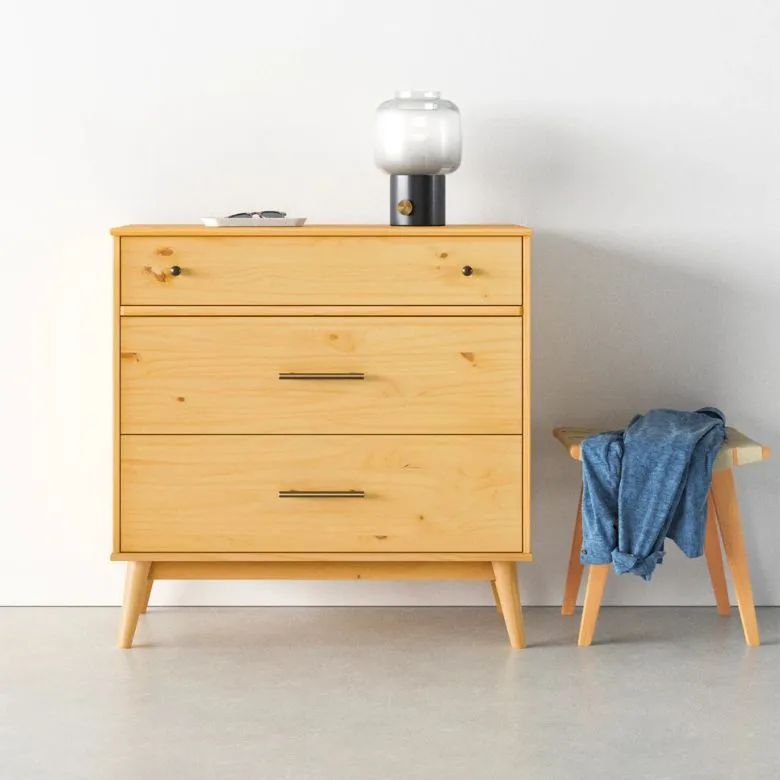 wooden 3-drawer dresser