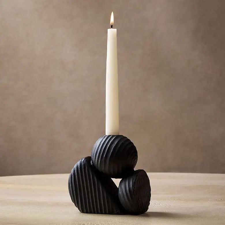 black taper candles from west elm