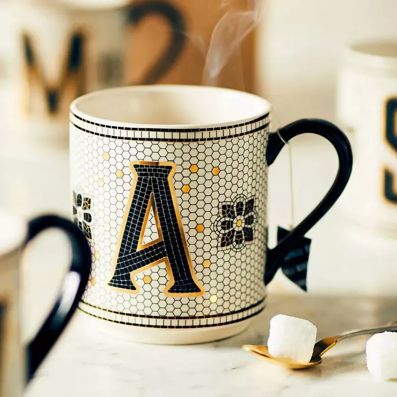 personalized tile mug