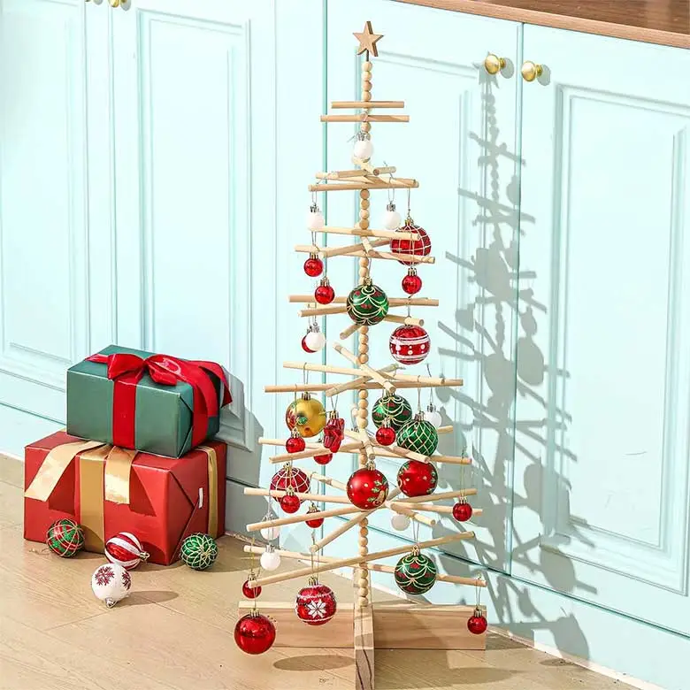 wooden christmas tree