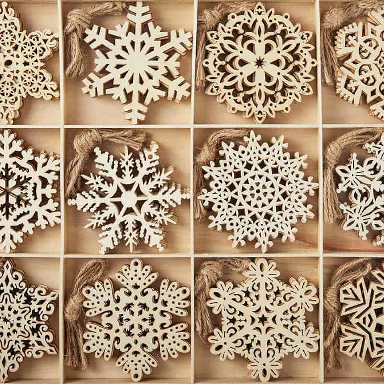 wooden ornaments