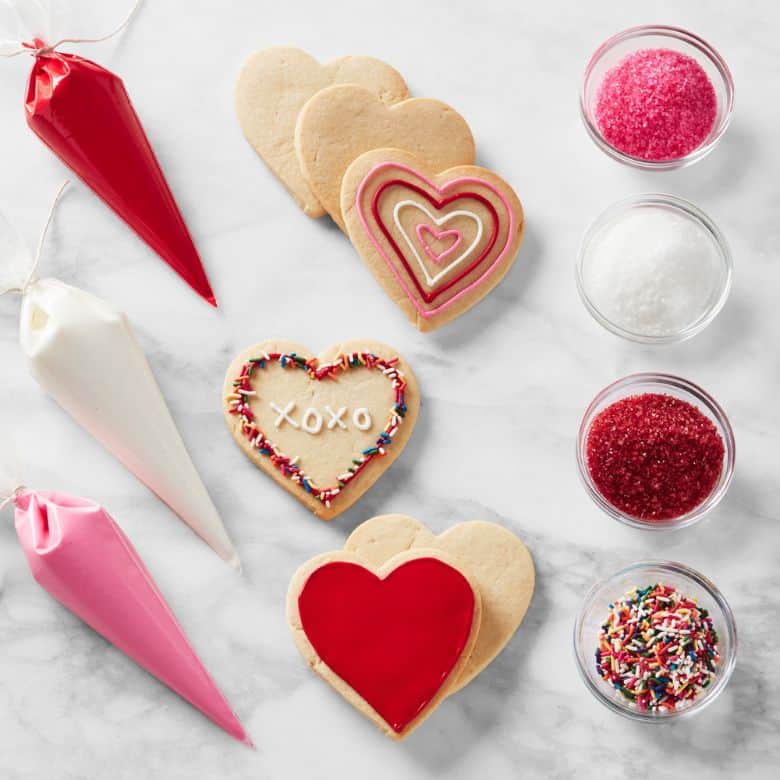 valentine's day cookie decorating kit