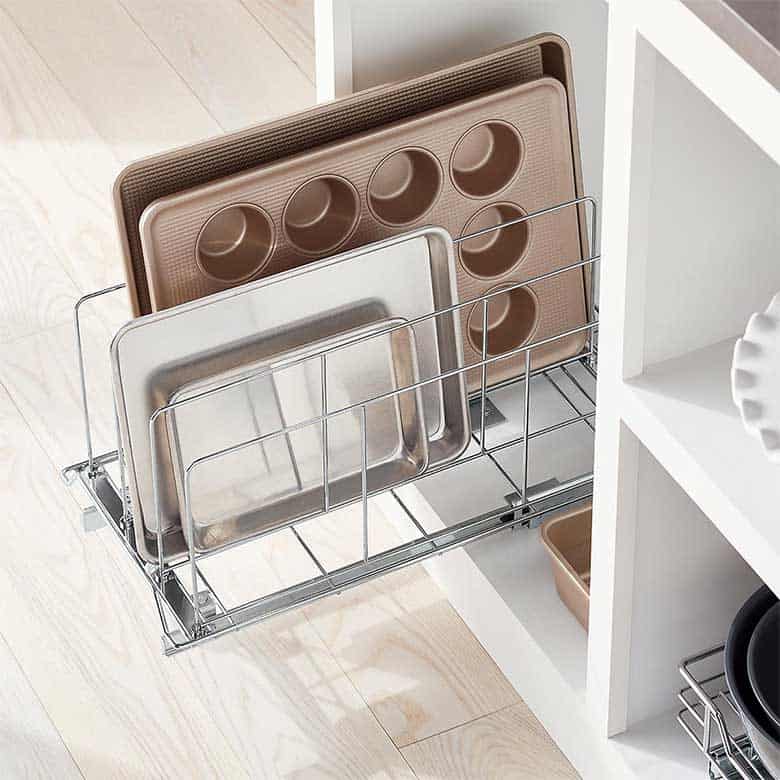 rolling bakers rack for kitchen cabinets