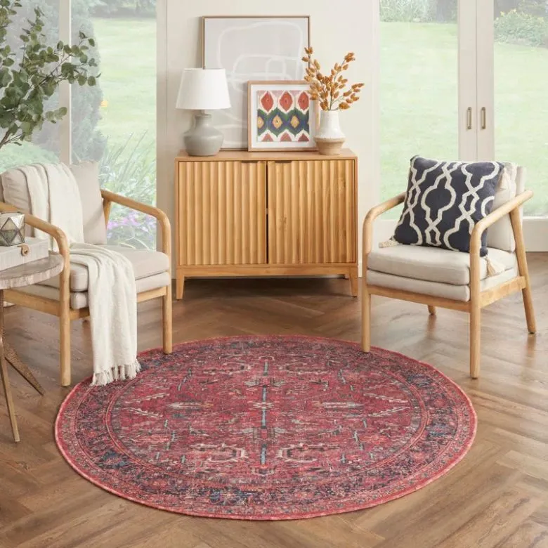 round red oriental rug