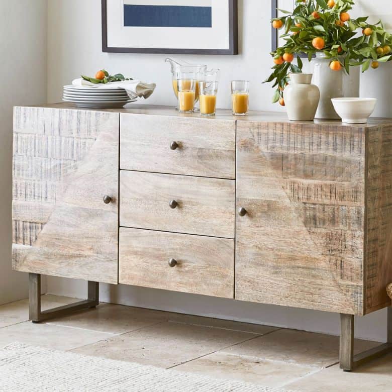 planked sideboard