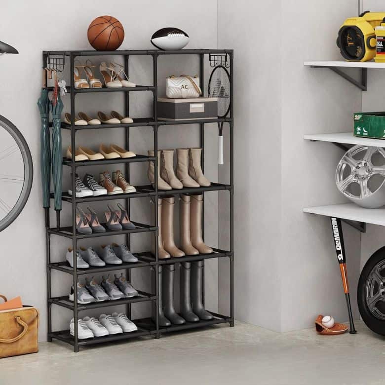 tall garage shoe rack