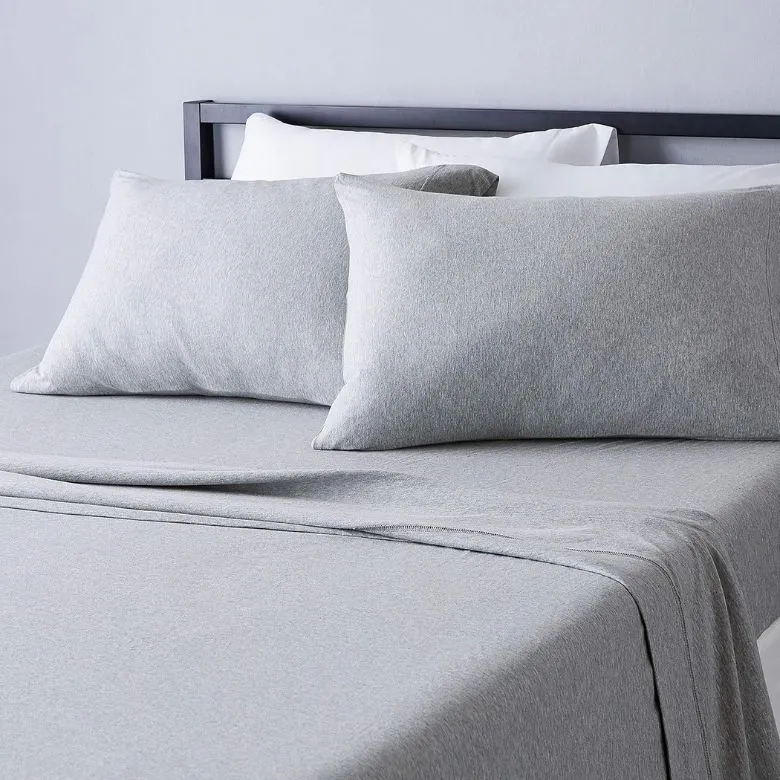 cotton jersey bed sheets set