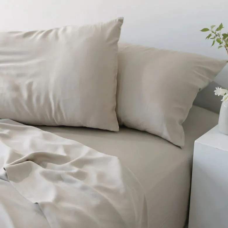 taupe bamboo bed sheets