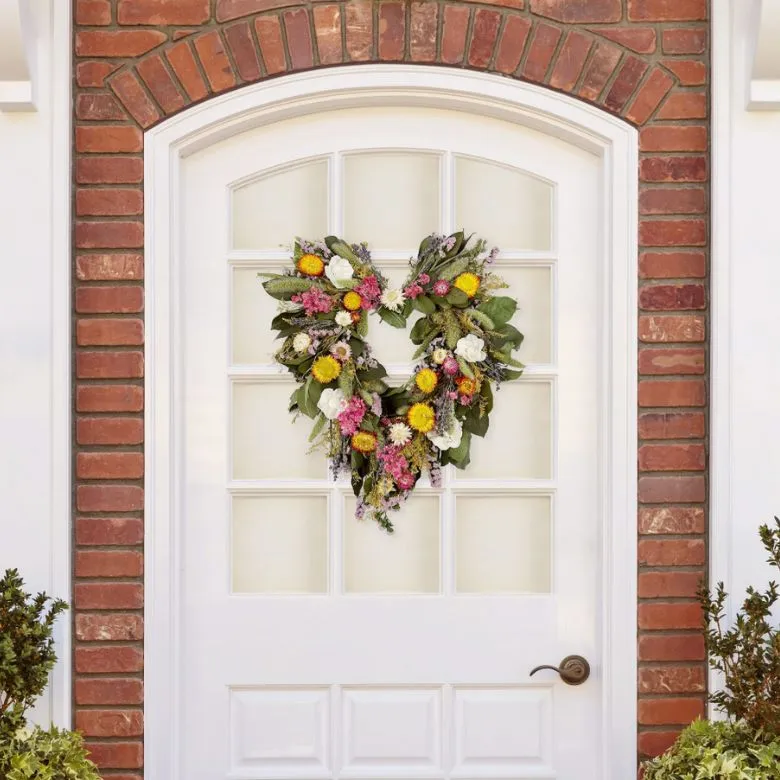 heart-shaped wreath