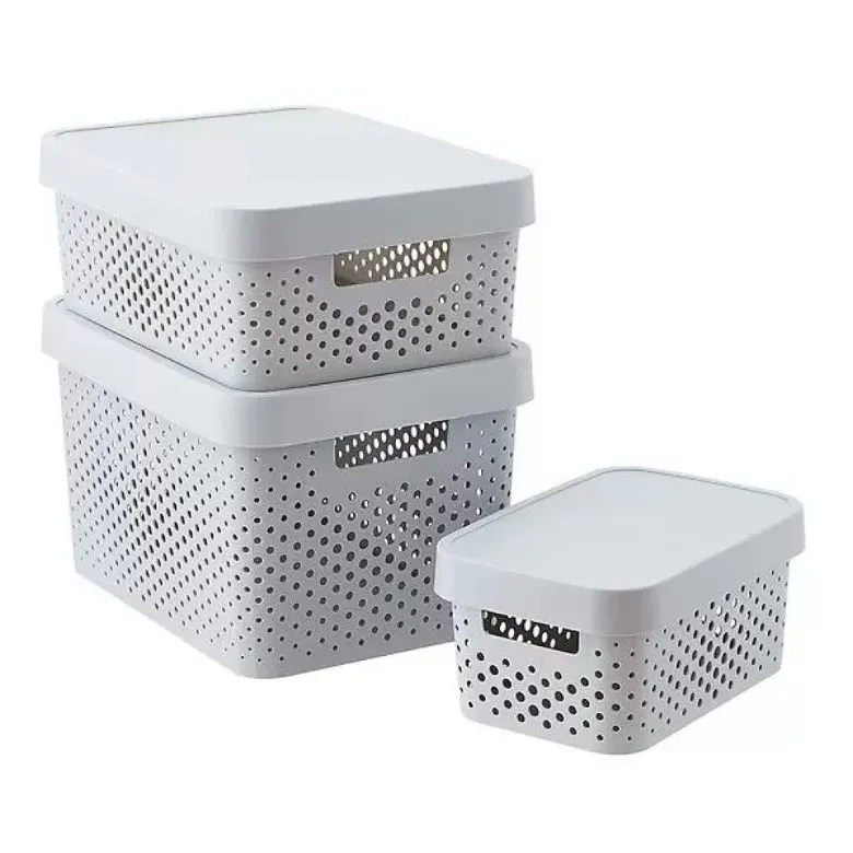 small stackable storage boxes