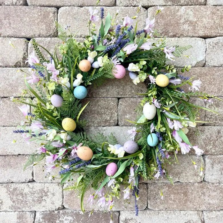 easter egg wreath