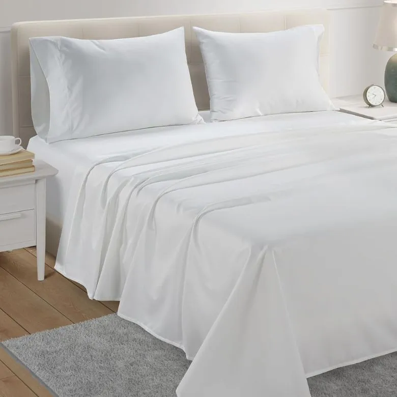 white egyptian cotton bed sheets set