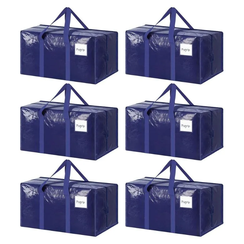 blue heavy duty storage bags