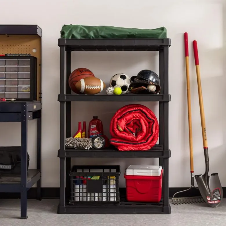 heavy duty plastic garage shelving