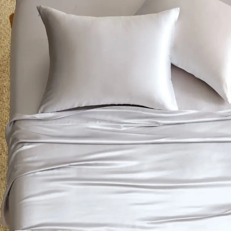 silk bed sheets set