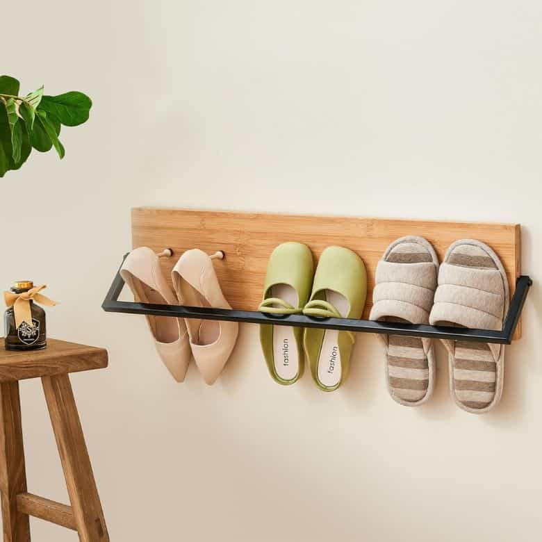 wall mounted shoe rack