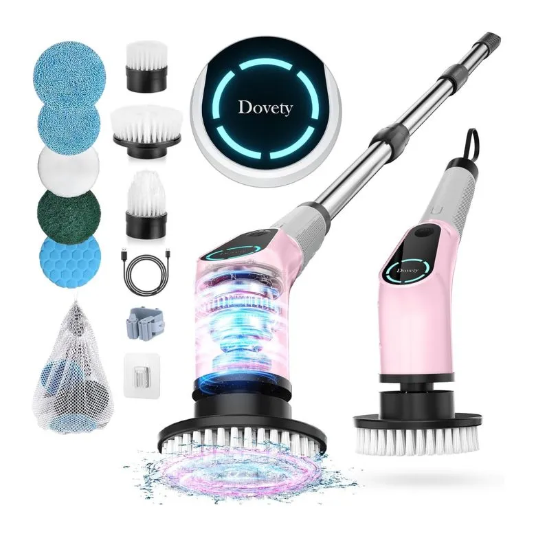 Dovety Electric Spin Scrubber with 8 replaceable brush heads